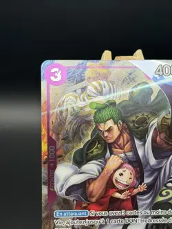 One Piece Zoro-Juurou OP05-067 RARE FRENCH PROMO 1st Anniversary exclusive fr NM - Image 3