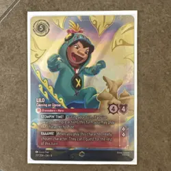 Disney Lorcana TCG Lilo Causing An Uproar Enchanted # 217/204 Pack Fresh NM Card - Image 1