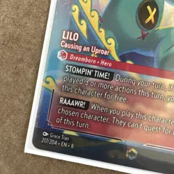 Disney Lorcana TCG Lilo Causing An Uproar Enchanted # 217/204 Pack Fresh NM Card - Image 5
