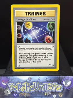Pokemon Card Energy Stadium 99/105 Neo Destiny Non Holo Trainer Near Mint - Image 1