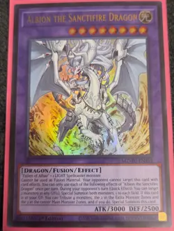 x1 Albion the Sanctifire Dragon - MZMU-EN101 - Ultra Rare - 1st Edition Yu-Gi-Oh - Image 1
