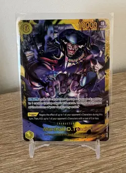 One Piece Card Game Marshall D. Teach OP16-119 SEC Time of Battle English - Image 1