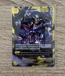 One Piece Card Game Marshall D. Teach OP16-119 SEC Time of Battle English - Image 2