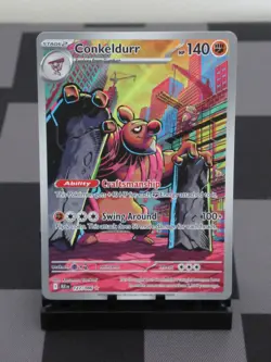 Pokemon TCG Conkeldurr 127/086 Sv: Black Bolt Holo Mint/NM - Image 1