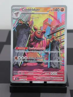 Pokemon TCG Conkeldurr 127/086 Sv: Black Bolt Holo Mint/NM - Image 2