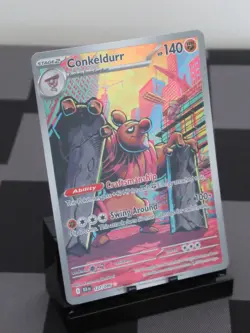 Pokemon TCG Conkeldurr 127/086 Sv: Black Bolt Holo Mint/NM - Image 3