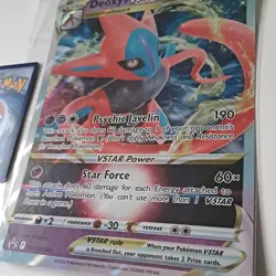Oversized JUMBO Deoxys Vstar SWSH268 Black Star Promo Holo Rare pokemon Card - Image 2