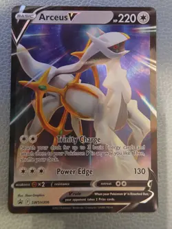 Pokemon TCG Card - Arceus V SWSH306 Black Star Promo Rare - Image 1