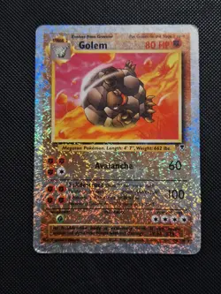 Golem Legendary Collection 24/110 Reverse Holo Rare Pokemon Card - Image 1