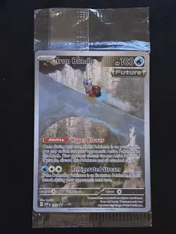 SEALED Iron Bundle 066 Paradox Rift ETB Holo Black Star Promo Pokemon Card - Image 1