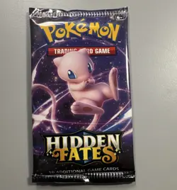 Pokemon Trading Card Game Hidden Fates Booster Pack Mew Artwork 10 Cards English - Image 1