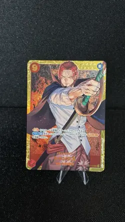 One Piece Card Game 🏴‍☠OP01-120 Shanks SEC NM Alt Art Foil JPN US Seller - Image 1