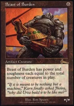 Beast of Burden Light Play, English Magic the Gathering MTG Urza's Legacy - Image 1