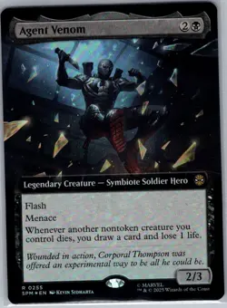 Agent Venom 49 Foil Marvel's Spider-Man - Magic The Gathering MTG - NM - Image 1