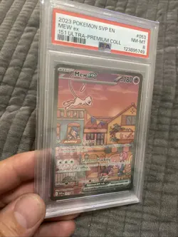 2023 Pokemon Svp En-Sv Black Star Promo #053 Mew Ex 151 Ultra-Premium Coll PSA 8 - Image 1