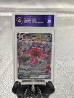 Pokemon Gengar VMAX Alt Art TGA 10 Pristine Fusion Strike #271 💎 - Image 2