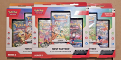 Pokemon TCG First Partner Illustration Collection Series 2 Sealed Box Lot of 3 - Image 1