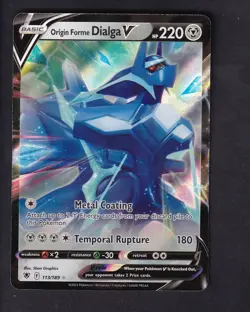 Origin Forme Dialga V 113/189 Holo V Rare Astral Radiance Pokemon Near Mint - Image 1