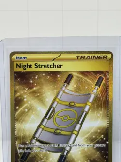 Pokemon Night Stretcher Trainer Full Art Holo Gold Rare 251/191 - Image 3