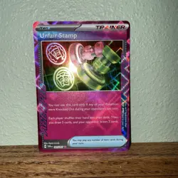 UNFAIR STAMP 2024 POKEMON TWILIGHT MASQUERADE ACE SPEC RARE 165/167 - Image 3