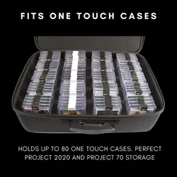 Pro Toploader and One Touch Trading Card Storage Box with Zipper Lock - Black - Image 4