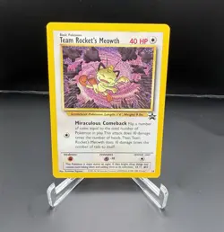 Wizards Team Rocket's Meowth 18/53 WotC Promo Promo Holo Pokemon TCG EN - Image 1