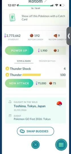 Pokemon Go Shiny Rotom - Image 2