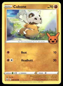Cubone 069/163 Promo Trick or Trade BOOster Pokemon NM - Image 1
