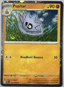 Pokemon TCG Pupitar 111/193 Paldea Evolved Cosmo Reverse Holo NM - Image 2