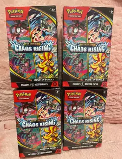 Pokemon TCG Chaos Rising Booster Bundle Lot of 4 - Brand New Sealed - Image 1
