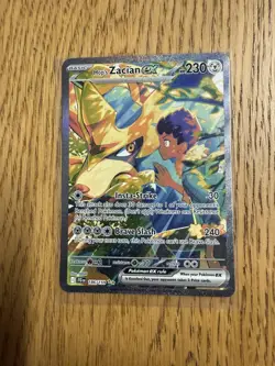 Pokemon TCG Hop's Zacian EX Card 186/159 Journey Together SIR - Image 1