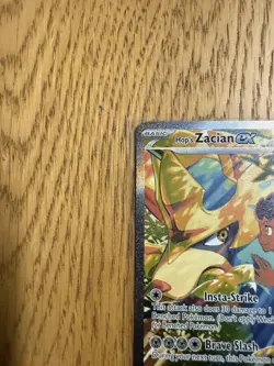 Pokemon TCG Hop's Zacian EX Card 186/159 Journey Together SIR - Image 2
