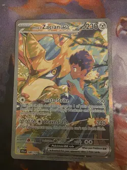 Pokemon TCG Hop's Zacian EX Card sir 186/159 Scarlet and Violet Journey Together - Image 2