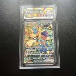 Pokemon TCG Hop's Zacian EX Card 186/159 Sir Journey Together Ace 10 Gem Mint - Image 1
