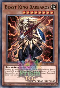 1st Ed Beast King Barbaros EGS1-EN008 Yugioh - Image 1