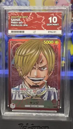 Sanji PRB01-001 Leader Alternate Art One Piece Card Game (Japanese) ACE 10 - Image 3