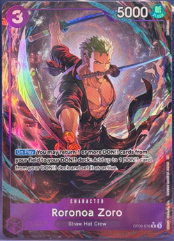 Roronoa Zoro OP09-076 Parallel Alternate Art PRB-02 Premium Booster 2 English - Image 1