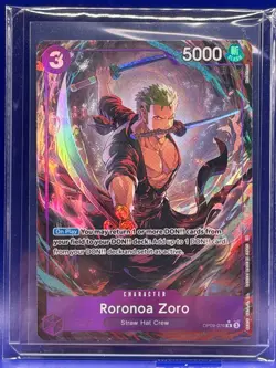 Roronoa Zoro OP09-076 Parallel Alternate Art PRB-02 Premium Booster 2 English - Image 3
