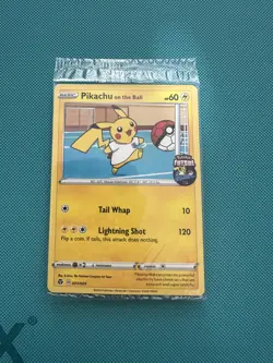 Pikachu on the Ball - (Pokemon Futsal) 001/005 SEALED - Image 1