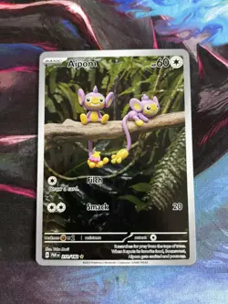 Pokemon TCG Aipom 211/182 Sv04: Paradox Rift Holo - Image 1