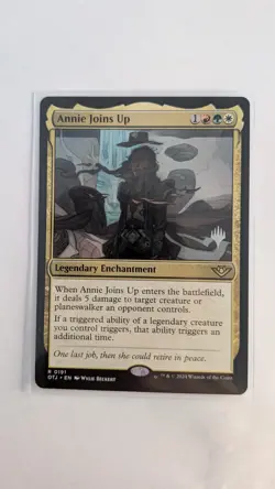 MTG - Annie Joins Up - OTJ - 191 - WPN Promo Pack Rare - NM Condition - Image 1