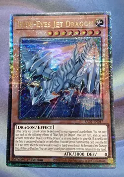 Blue-Eyes Jet Dragon RA02-EN017 Quarter Century Secret Rare QCSR 1st Edition NM - Image 2