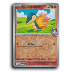 Ethan's Cyndaquil 032/182 Common Destined Rivals Pokemon Reverse Holo NM - Image 1