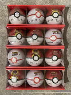 12x Pokemon TCG Poke Ball Tins Sealed Bundle Mixed Costco 3 Pack (x4) fast ship - Image 1