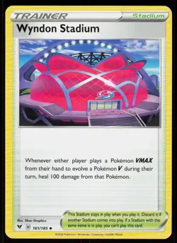 Wyndon Stadium 161/185 Uncommon Vivid Voltage Pokemon Near Mint - Image 1