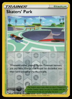 Skaters' Park 242/264 Uncommon Fusion Strike Pokemon Reverse Holo Lightly Played - Image 1