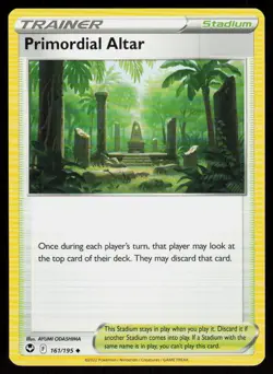 Primordial Altar 161/195 Uncommon Silver Tempest Pokemon Near Mint - Image 1