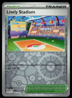 Lively Stadium 180/191 Uncommon Surging Sparks Pokemon Reverse Holo Near Mint - Image 1