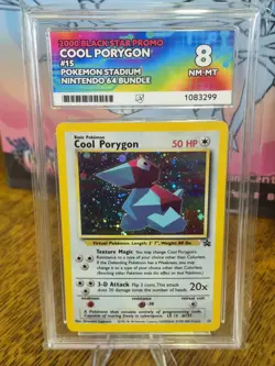 Cool Porygon Black Star Promo #15 Mint Holo Vintage WOTC 2000 Pokemon Card Ace 8 - Image 2
