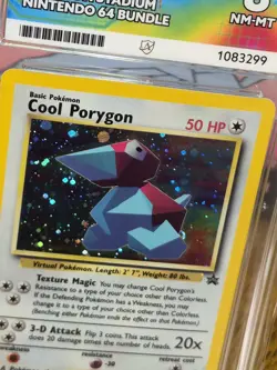 Cool Porygon Black Star Promo #15 Mint Holo Vintage WOTC 2000 Pokemon Card Ace 8 - Image 4
